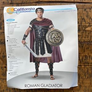 Mens Roman Gladiator Costume size Med